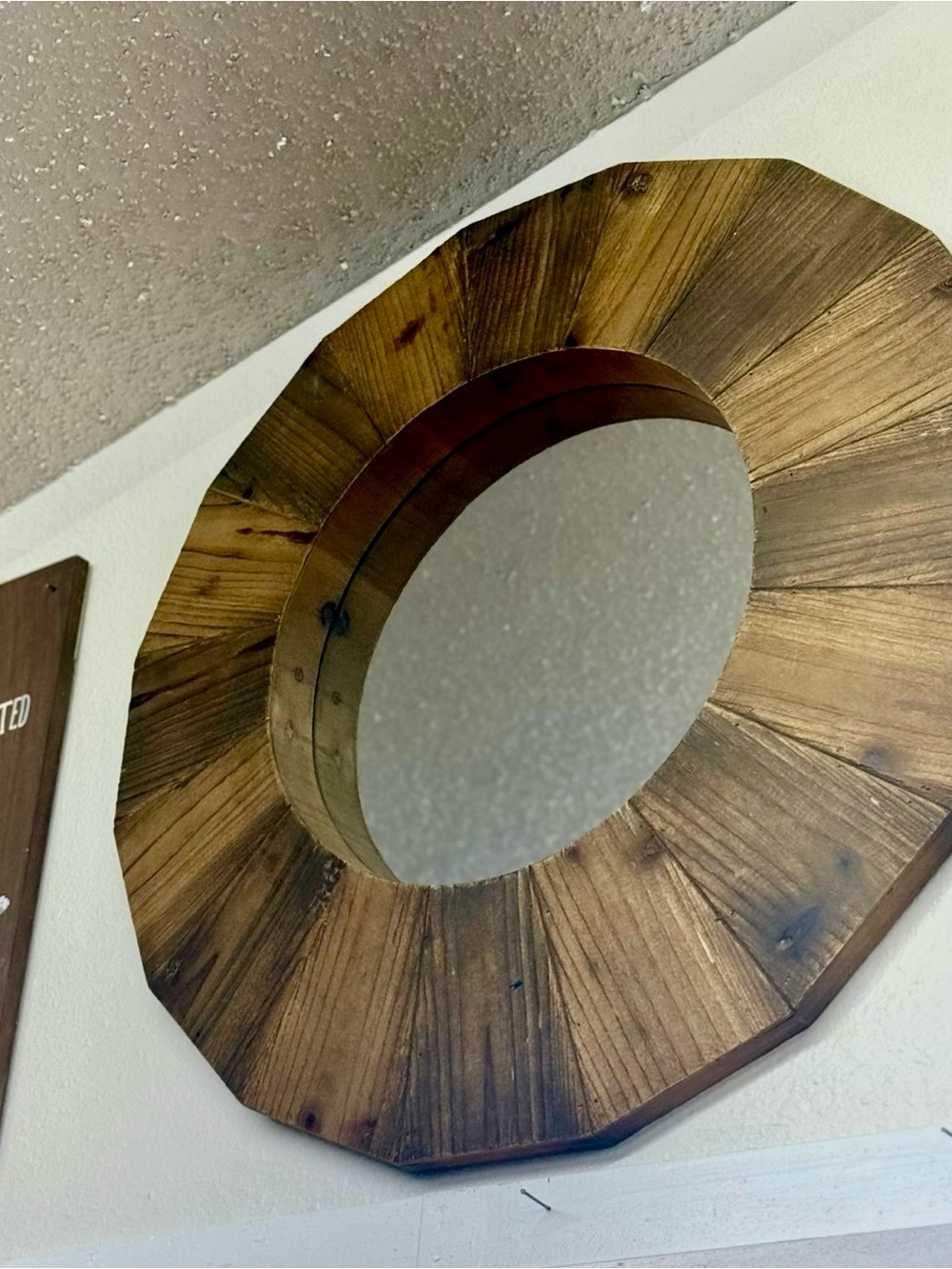 Vintage MCM Sunburst Wall Mirror